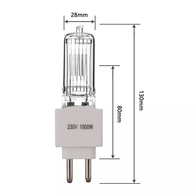 230V 1000W Quarz-Halogen-Birnen-Quarz-Lampen-Halogen-Licht für Stadiums-Beleuchtung