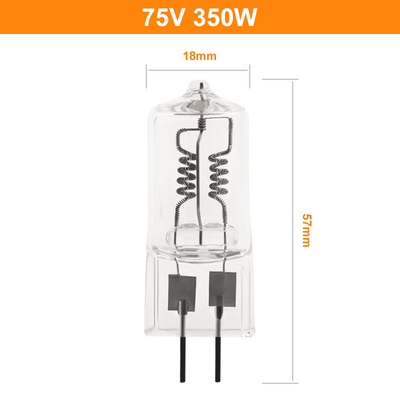 der Glas-Quarz-Halogenbirne-hohen Temperatur 75V 350W spezielle Halogen-Lampe