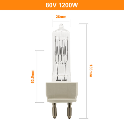Halogen-Lampe G22 zwei Pin Halogen Bulb 80V 1200W 230v 1000w