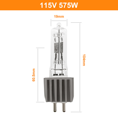 575 Watt 115 Stadiums-Schwächen-lauten Summens Volt-Bi-Pin Halogen Bulb Globess G9.5 des Silber-usw. Licht