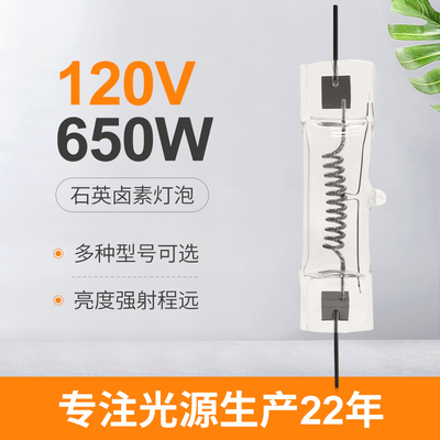 Quarz-Halogenbirne-doppelseitige mittlere Hochspannung 3200k GY9.5 120V 650W