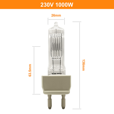 Halogen-Glühlampe 230V 1000W für Spektrofotometer G22