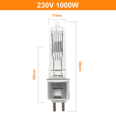 230V 1000 Watt-Quarz-Lampen-Birnen-Luftfahrt-Schiffs-Licht-Stadiums-Scheinwerfer-Birnen