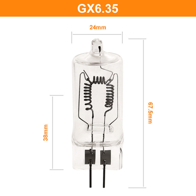 230V 1000W GX6.35 Unterhaltung der Birnen-Projektor-Lampen-Foto-Fackel-3300k 15h 67.5mm