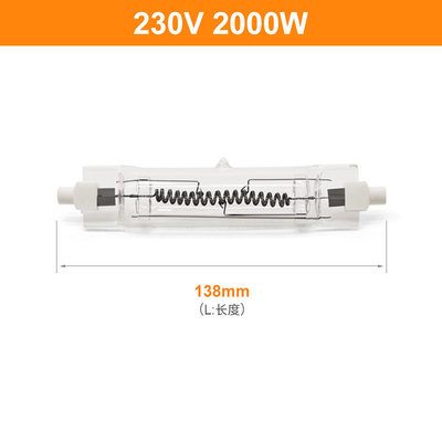 Halogenbirne-Rohr 230V 2000W R7s schreiben lineares doppelseitiges 138mm 50000lm