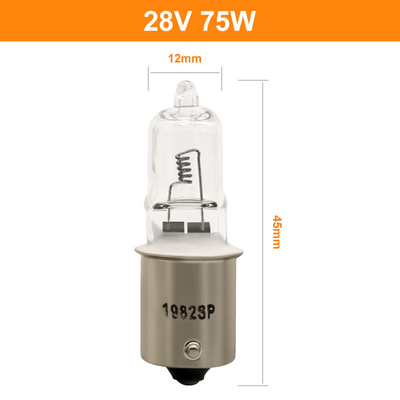 Sich fortbewegende Niederspannungs-Halogen-Lampe 75w der Quarz-Halogen-Scheinwerfer-Birnen-1982SP 28v