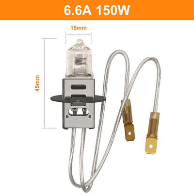 6.6A 150 männlich-weiblicher Verbindungsstück-Flugplatz der Watt-Quarz-Halogenbirne-Lumen-2400lm PK30d JIF J1/83