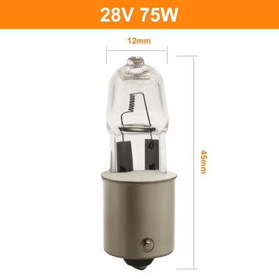 Sich fortbewegende Bahnhalogenbirne des freien Raumes der Quarz-Halogen-Scheinwerfer-28V 75w Dimmable