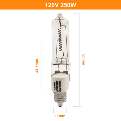 Enden-Halogenbirne Jd E11 Mini Candelabra Instrument Lamp 120V 250W einzelne