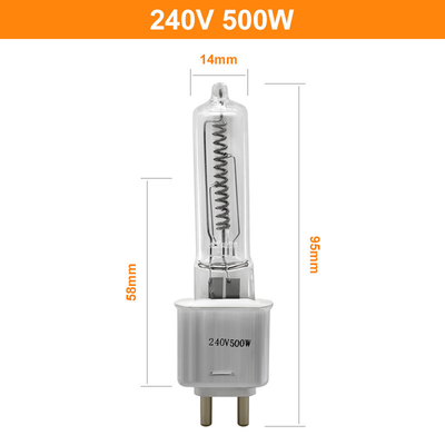 T4 500w Infrarot-Hitze-Lampe 240v des Quarz-Lampen-Lumen-hohe Halogen-G9.5