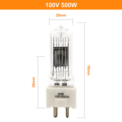 100V optisches Instrument-Mikroskopierlampe-Birnen der 500 Watt-Quarz-Glühlampe-G22