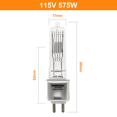 Bi Pin Halogen Bulb Replacement Photographic 230v 115V 575W G9.5