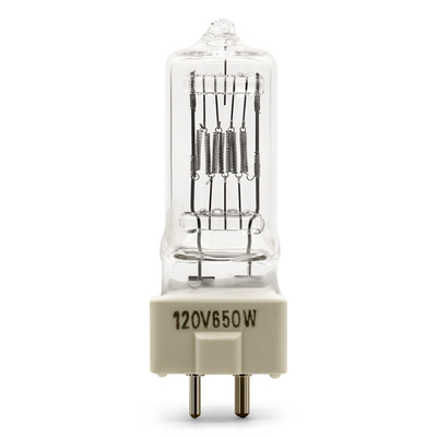 Bi-Pin Halogen Bulb Quartz Tungsten-Handelsvideolicht-Stadium 120V 650W