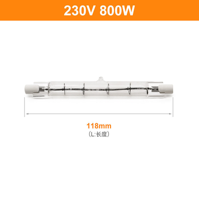 Ir-Quarz-Halogen-doppelseitige Birne 118mm 230V 800W