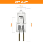 Niederspannungs-Halogen-Lampe 24V 250W bördelt Crystal Lamp Pin Bulb Projector-Werkzeugmaschinen-Chirurgie-Shadowless Halogenbirne