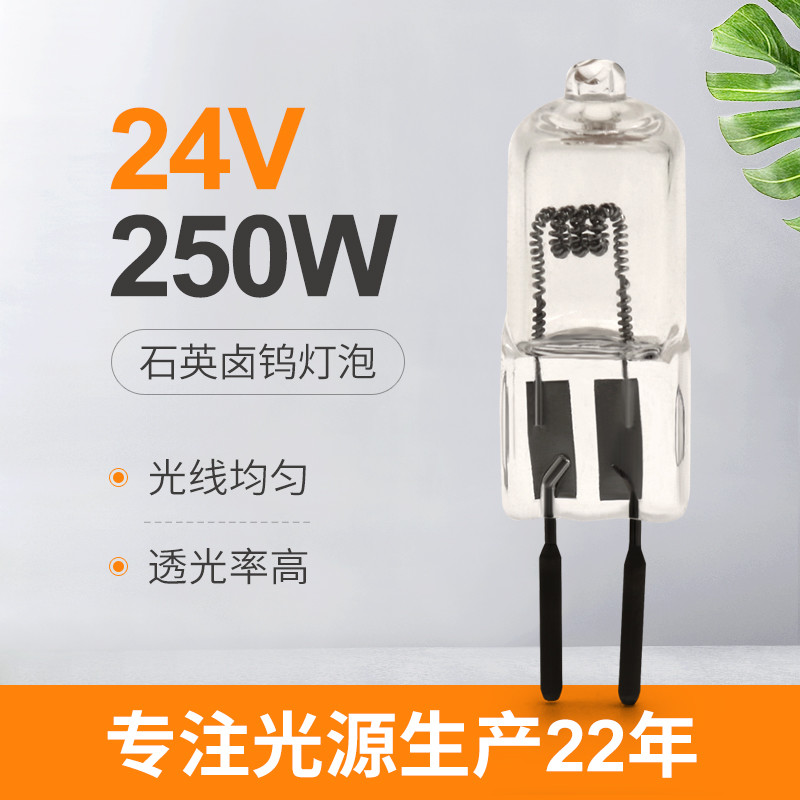 24V 250 Watt-Quarz-Birnen-Halogen-Projektions-Lampen-Stadium, das Sockel 50hours GY6.35 beleuchtet