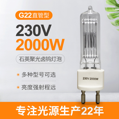 Quarz-Halogenbirne-Bi Pin Halogen Lamp Explosion Proof 230v 2000w G22